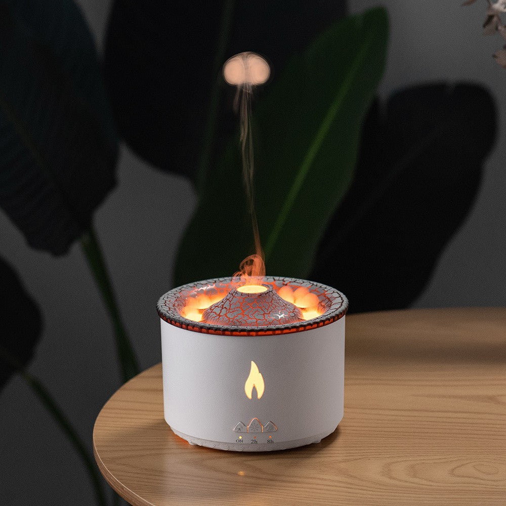 Aroma Diffuser met Vlam- en Kwaleffect – Stille Luchtbevochtiger 350 ml