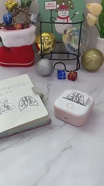 Draadloze Mini Labelprinter – Bluetooth & Inktloos